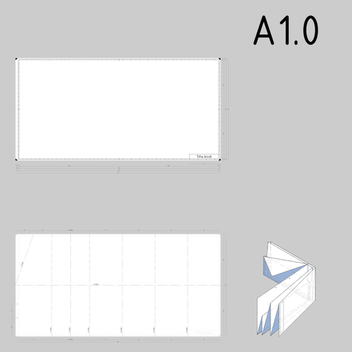 A1.0 de dimensiuni ÅŸablon desene tehnice hÃ¢rtie de desen vector