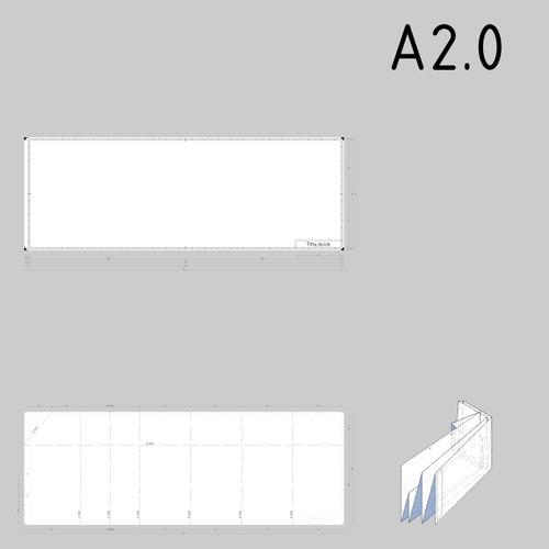 A2.0 de dimensiuni desene tehnice hÃ¢rtie format vectorial miniaturi