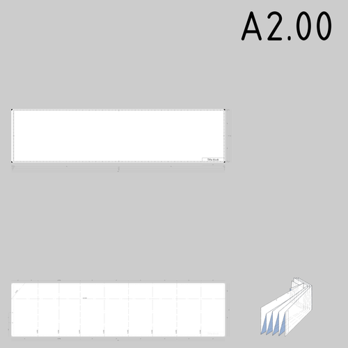 A2.00 stÃ¸rrelse tekniske tegninger papirmÃ¸nster mal vector