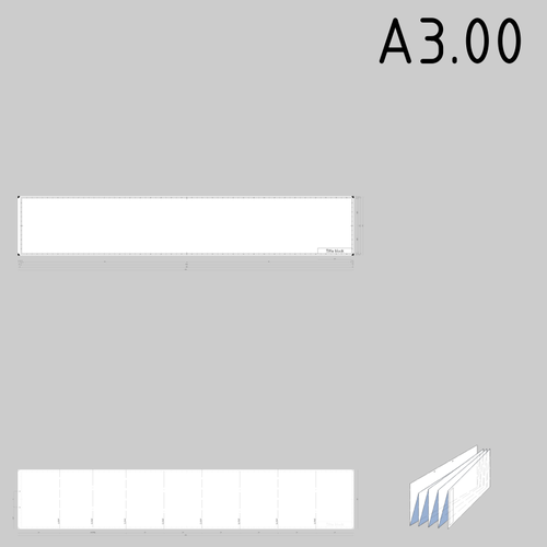 A3.00 stÃ¸rrelse tekniske tegninger papir mal vektorgrafikk utklipp