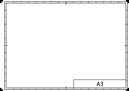 BULLER A3 sida mallen vektorgrafik