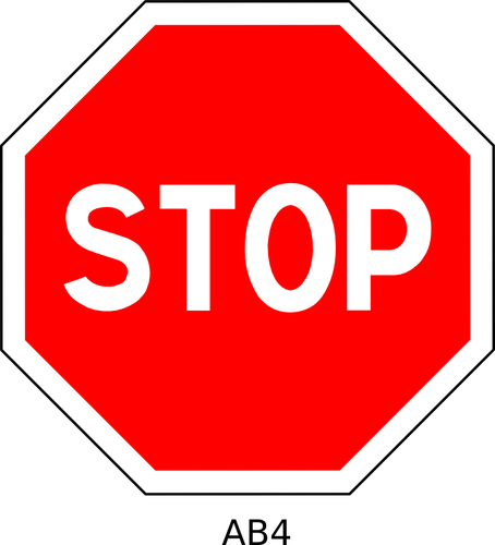 Stoppa vÃ¤gen tecken vektor illustration