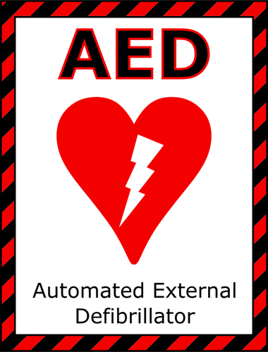 AED tecken