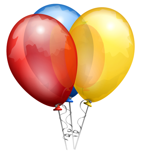 Illustrazione vettoriale palloncini di colore