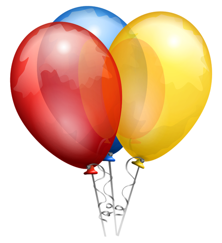 Illustrazione vettoriale palloncini di colore