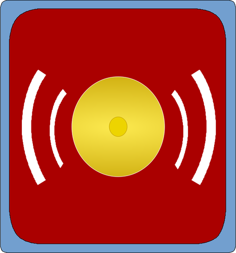 Illustrazione vettoriale simbolo di allarme