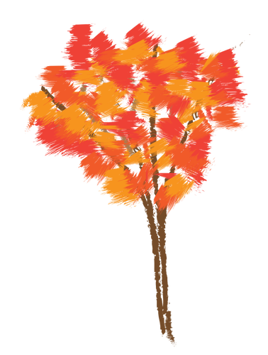 Ahornbaum im Herbst Vektor-illustration