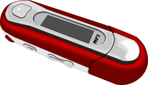 Vector bildet av en rÃ¸d MP3-spiller