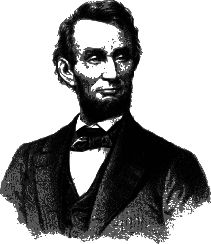 Vektor-PortrÃ¤t von Abraham Lincoln