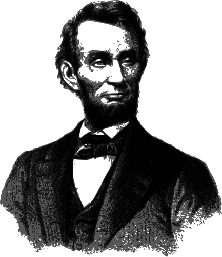 VektorovÃ½ portrÃ©t Abrahama Lincolna