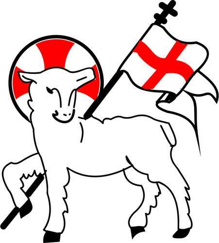 Lamb with cross