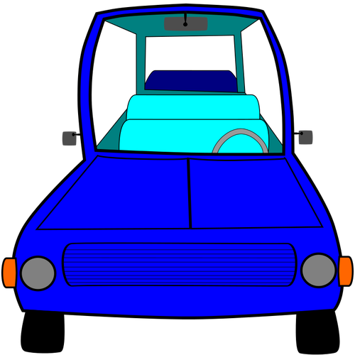 IlustraÅ£ie de vector albastru vehiculului