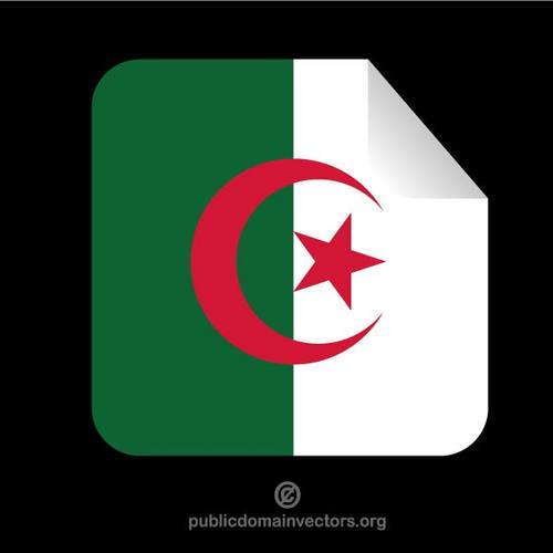 Cezayir bayraÄŸÄ± ile etiket