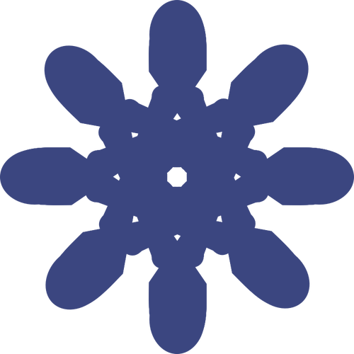 Vector drawing of octagonal decoration.
