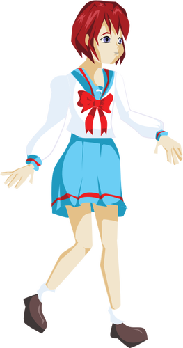 Anime School Girl