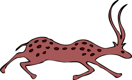 Grafika wektorowa z antylopy