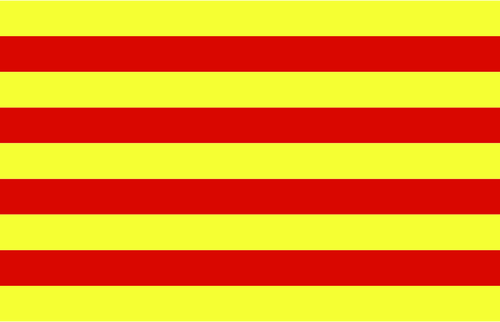 Flag of Catalonia illustration
