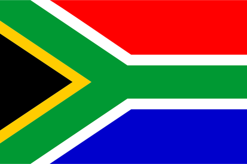 Drapelul Africii de Sud vector imagine
