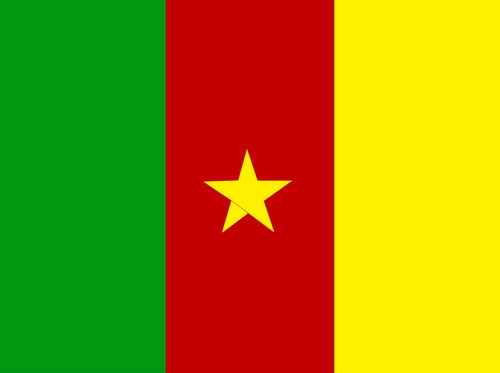 Kamerun bayraÄŸÄ± Ã§izim vektÃ¶r