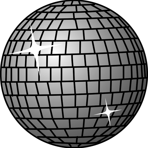 Imagen vectorial de bola de discoteca