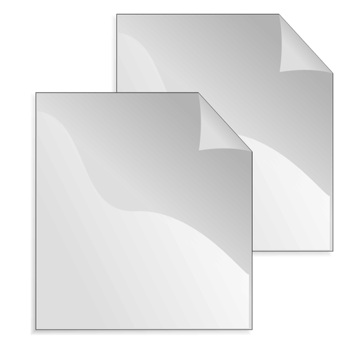 Feuilles blanches de papier icÃ´ne vector image