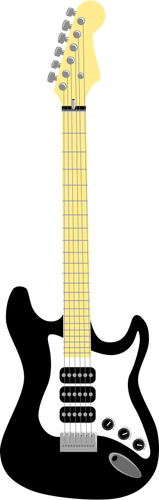 ÄŒernÃ¡ kytara vektorovÃ© ilustrace