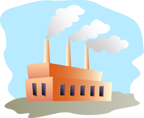 Vektor ilustrasi pabrik