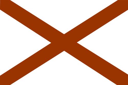 Vector clip artÄƒ steagul statului Alabama, SUA