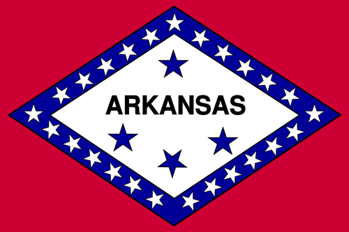 Vector bandeira do Arkansas