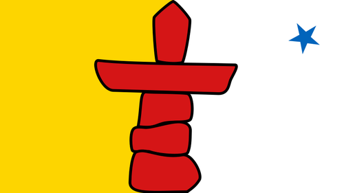 Flagga Nunavut ClipArt