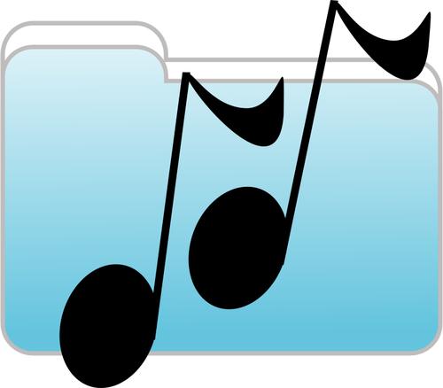 Ilustrasi vektor lucu musik catatan