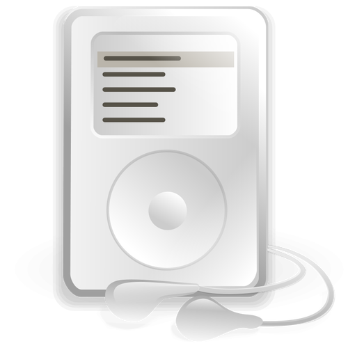 RhythmBox MP3 music player vector de la imagen