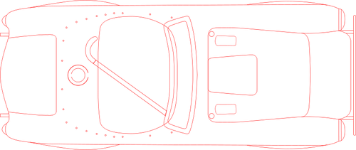 Bir arabanÄ±n kontur vektÃ¶r grafikleri