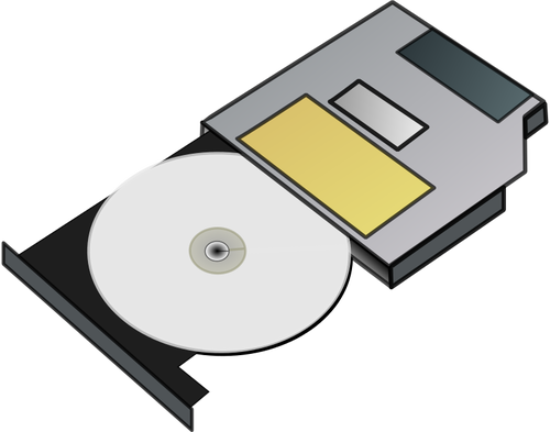 Slim CD disk vektorovÃ© ilustrace