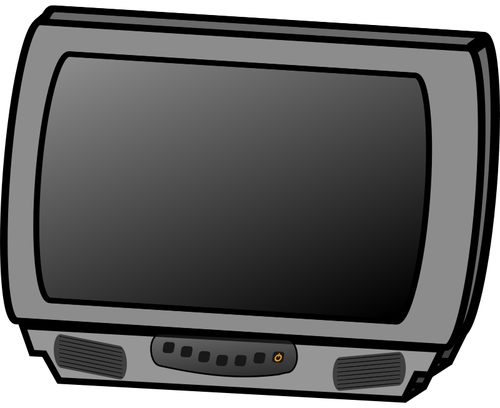 Dibujo vectorial de receptor de televisiÃ³n