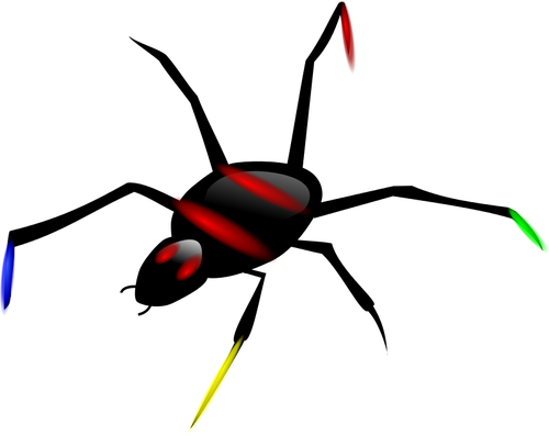 Kleurrijke spin vector afbeelding