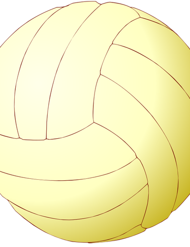 Volleyboll bollen vektor illustration