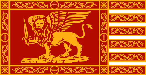 War Flag of Venice vector image
