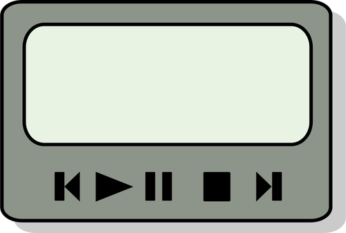 Immagine vettoriale zinf audio player