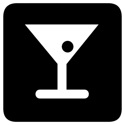 Vektor ikonen fÃ¶r cocktail