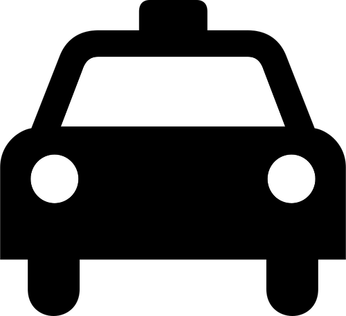 Vektorgrafik med taxi tecken