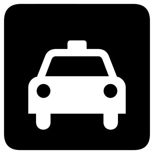 Taxi-Schild-Vektor-Bild