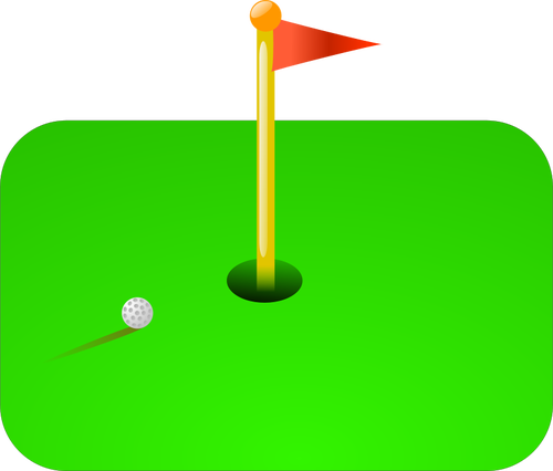 Golf Flag vector illustration