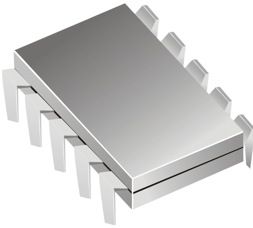Mikrochip-Vektor-Bild