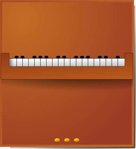 Vector drawing of a piano
