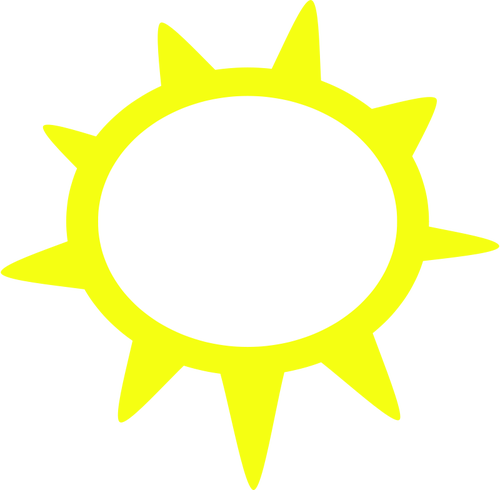 Immagine vettoriale simbolo di tempo soleggiato