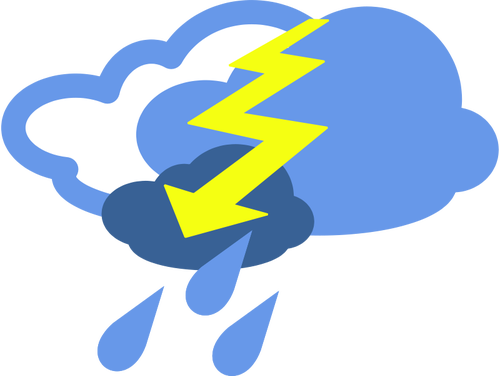 Mestadels molnigt vÃ¤der symbol vektorbild