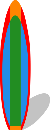 Tabla de surf vector clip art de la imagen