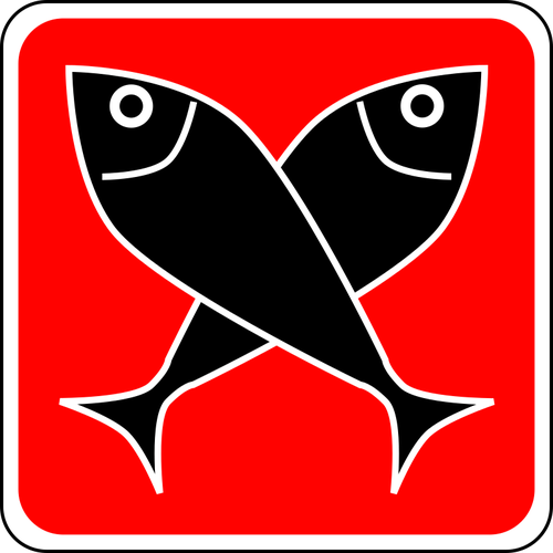 Illustrazione vettoriale di Andrew apostolo dei pesci simbolo