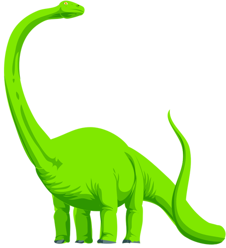 ZelenÃ½ dinosaur vektorovÃ½ obrÃ¡zek
